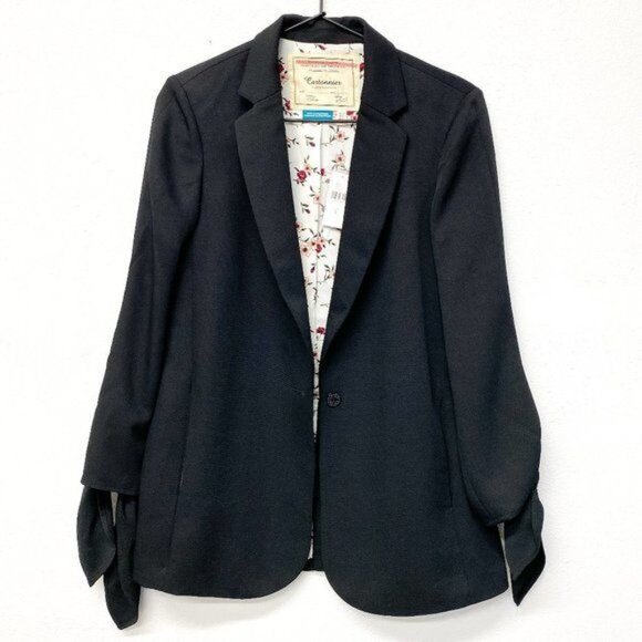 Cartonnier Black Tied-Sleeve Blazer - Picture 4 of 4